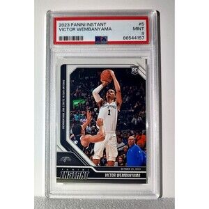 Victor Wembanyama 2023-24 Panini #5 NBA Rookie Basketball Card Spurs PSA 9 Mint